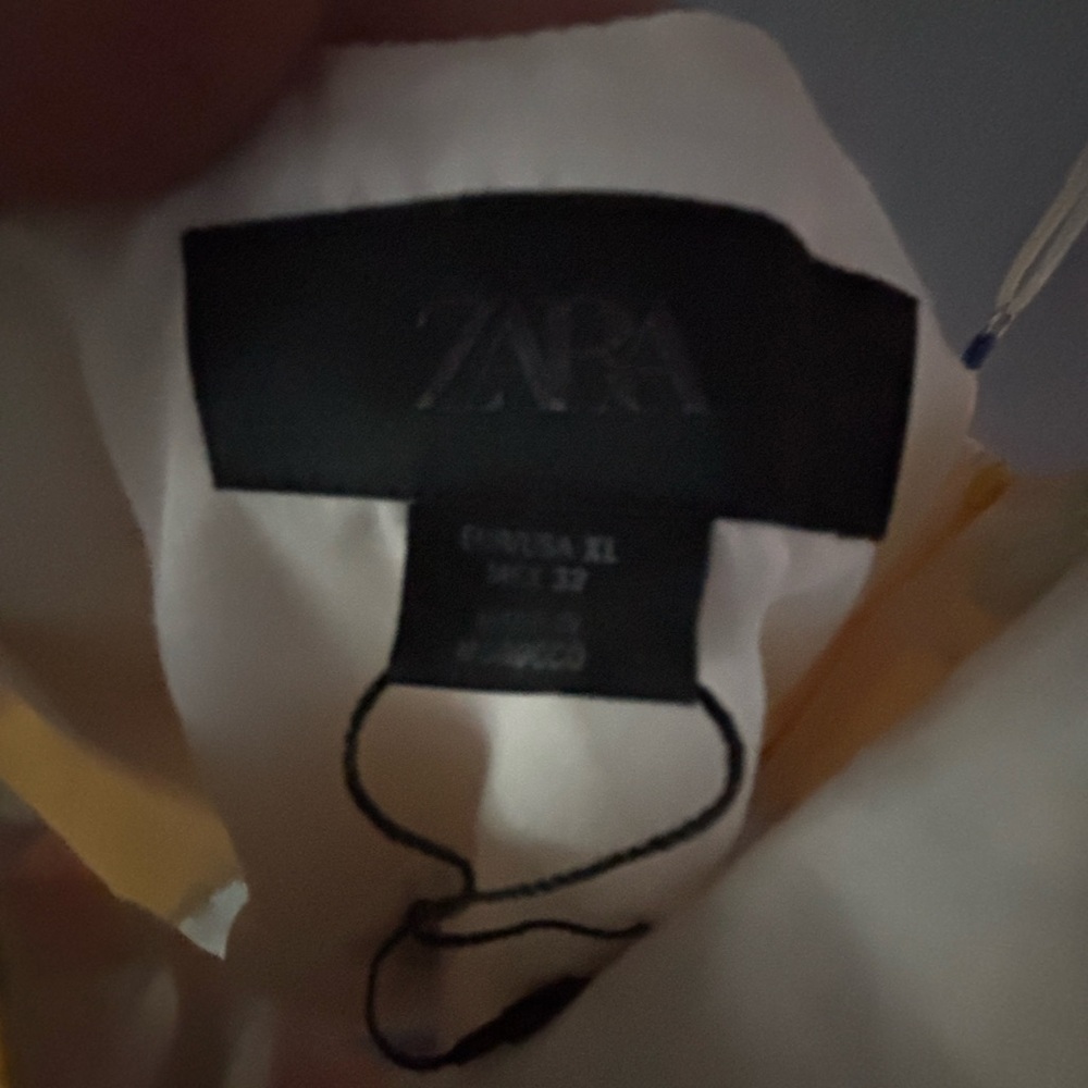 Zara Yellow Dress with Fruit and Stripe Design - Picture 2 of 4